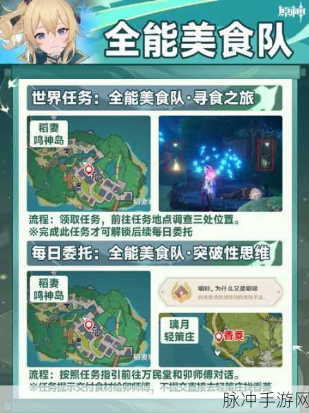 原神美食全能队大揭秘,解锁美食小问答与全能攻略