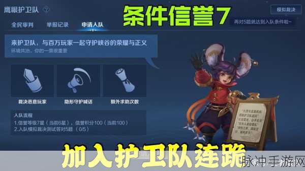 王者荣耀鹰眼护卫队,特权与荣耀的守护者