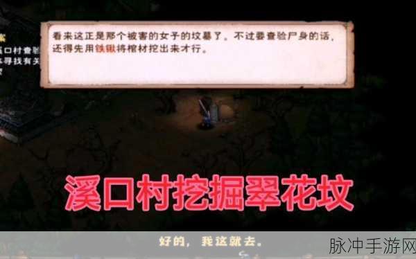 烟雨江湖翠花坟黑衣人挑战全攻略