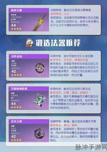 原神凝光四星武器精选指南,解锁战力飙升新境界