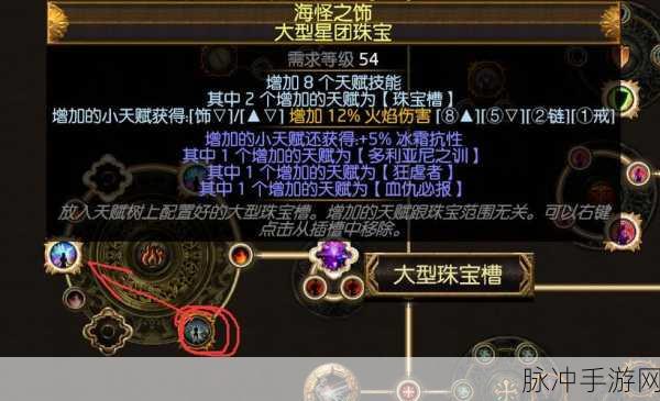 流放之路深度解析,火焰伤害星团珠宝的洗练艺术