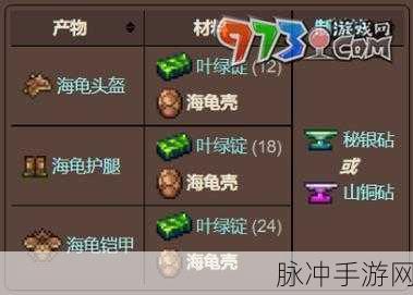 泰拉瑞亚乌龟壳高效获取，刷取技巧大揭秘