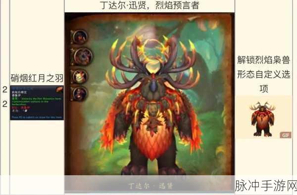 魔兽世界，揭秘德鲁伊的多样变身状态