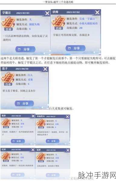 梦幻新诛仙奇缘任务触发全攻略,解锁奇遇的秘籍