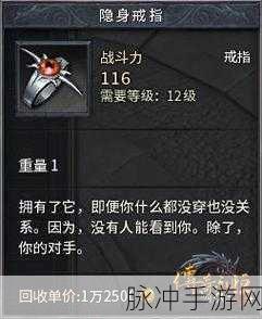 贪婪洞窟马修的意志,揭秘戒指的神秘面纱
