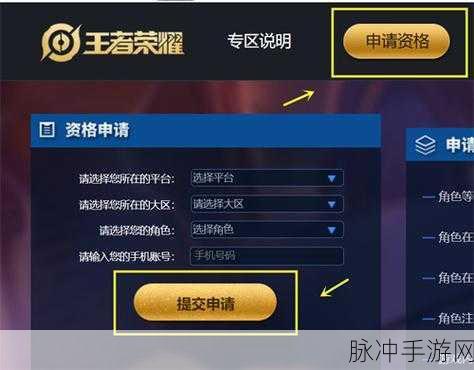 王者荣耀体验服揭秘，申请入口与全攻略指南