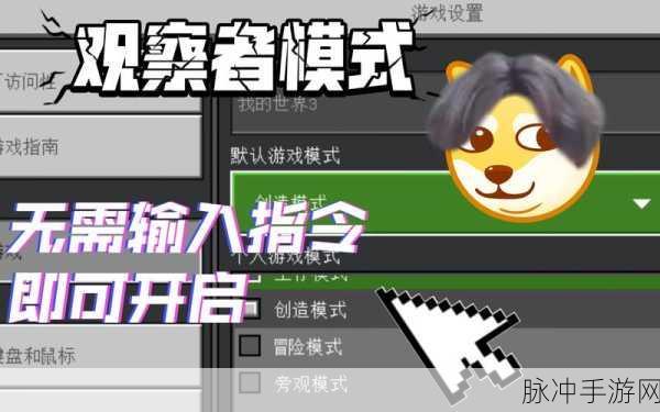 我的世界观察者模式指令解锁手机版新玩法！