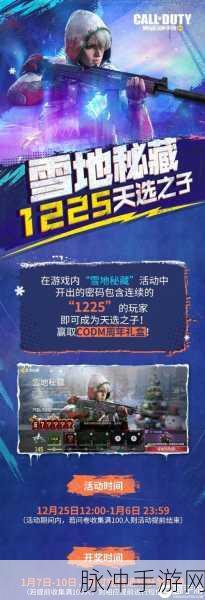 使命召唤雪地秘藏全攻略，解锁终极奖励的秘籍