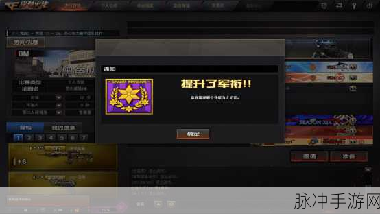CF端游五星军衔后升级机制揭秘