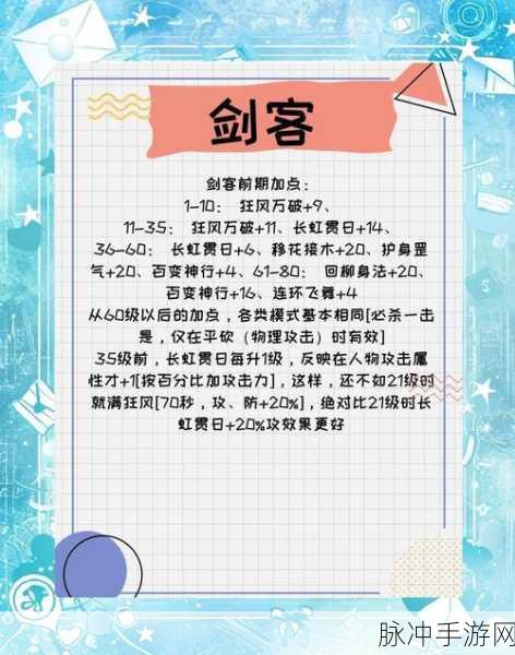 剑豪出世，剑道之巅——刀剑情缘初始角色深度解析