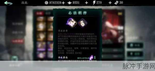 血雨影之刃,深度剖析心法系统与资源管理艺术