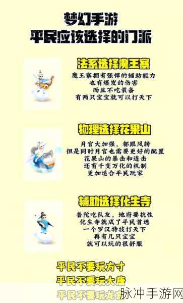 梦幻西游手游五开主号职业选择,深度解析与顶级组合推荐