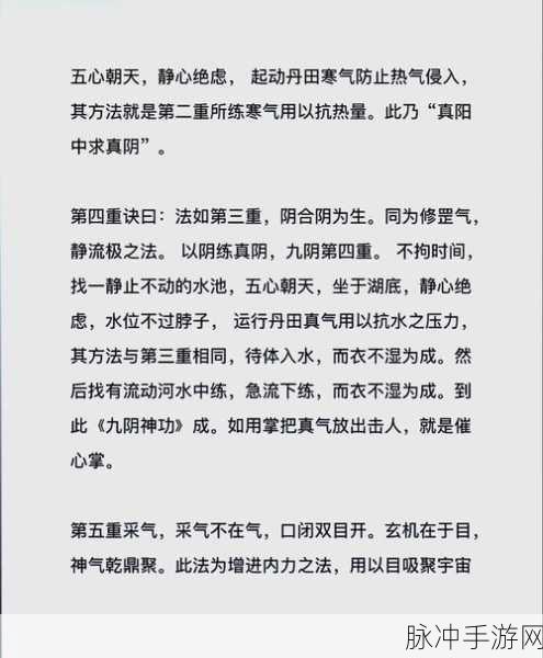 九阴真经手游安装指南，武侠迷的必备攻略