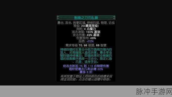 流放之路，揭秘技能升级关闭秘籍，开启游戏新纪元！