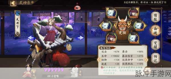 阴阳师深度探索,天井下角色御魂配置与培养价值全解析
