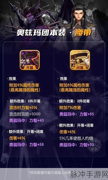 地下城与勇士刃影角色奥兹玛装备选择全攻略