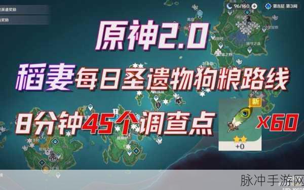 原神狗粮收集攻略，圣遗物狗粮快速获取与调查点路线