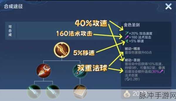 王者荣耀金色圣剑深度剖析，属性、图鉴与实战威力