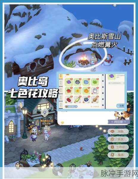 奥比岛奇遇,揭秘寻找七色花的梦幻之旅