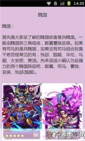 放开那三国武将进阶全攻略，解锁你的战斗潜能