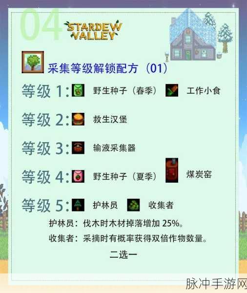 星露谷物语，解锁技能专精，轻松累积经验值