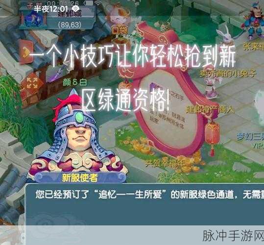 梦幻西游新区挤线攻略,助你秒进新区畅享游戏
