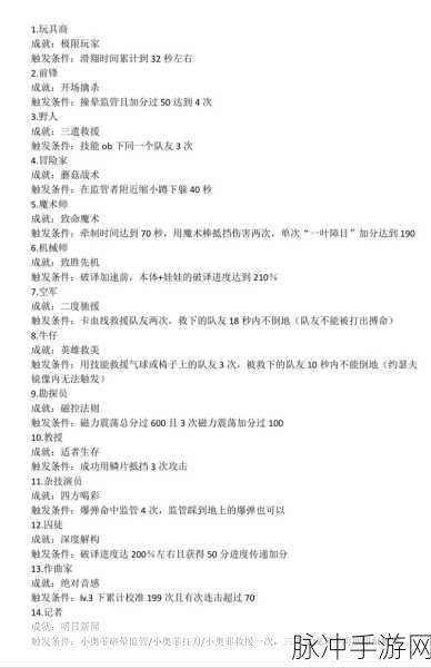 第五人格深度解锁，角色秘籍大公开，助你攀登游戏巅峰