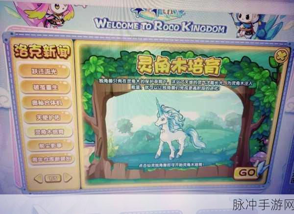 洛克王国奇幻之旅，揭秘仙灵独角兽的传说踪迹