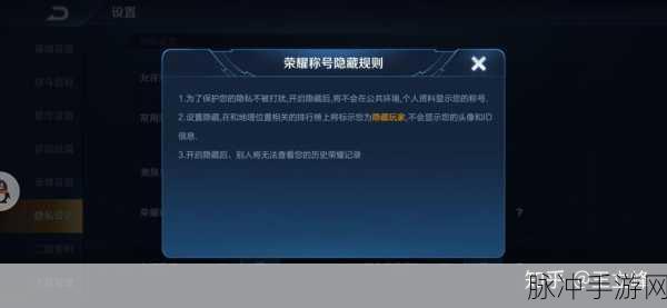 王者荣耀主页隐藏信息解除全攻略