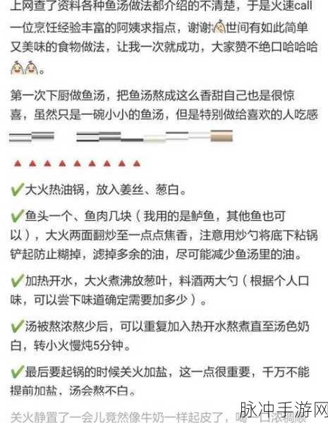 鸣潮美食探索,清芬鱼汤的详细制作秘籍