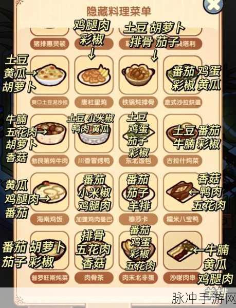 食物语长夜潜隐，解锁诱人菜谱，尽享烹饪乐趣